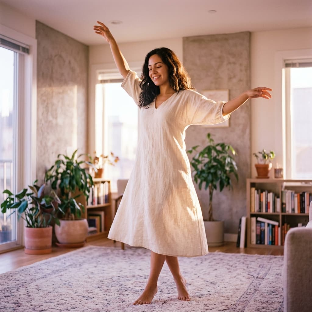 Mujer relajada meditando para regular emociones tras ruptura con narcisista