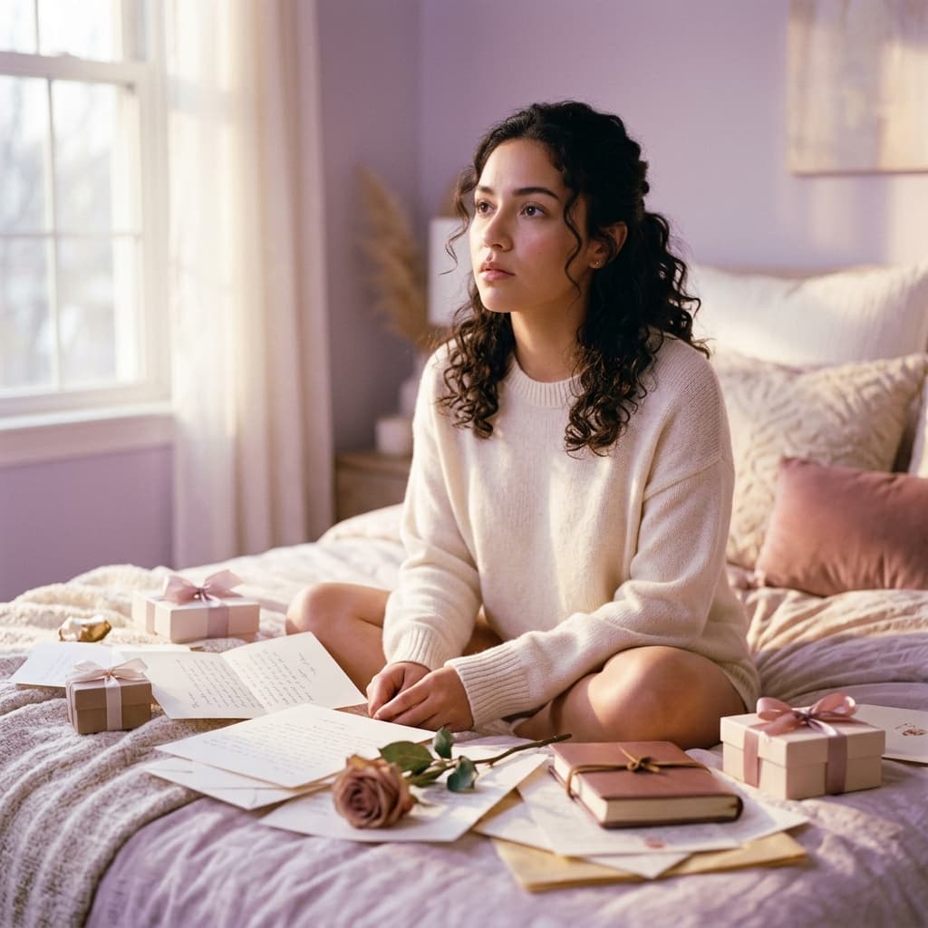Mujer reflexionando sobre el love bombing en relaciones narcisistas