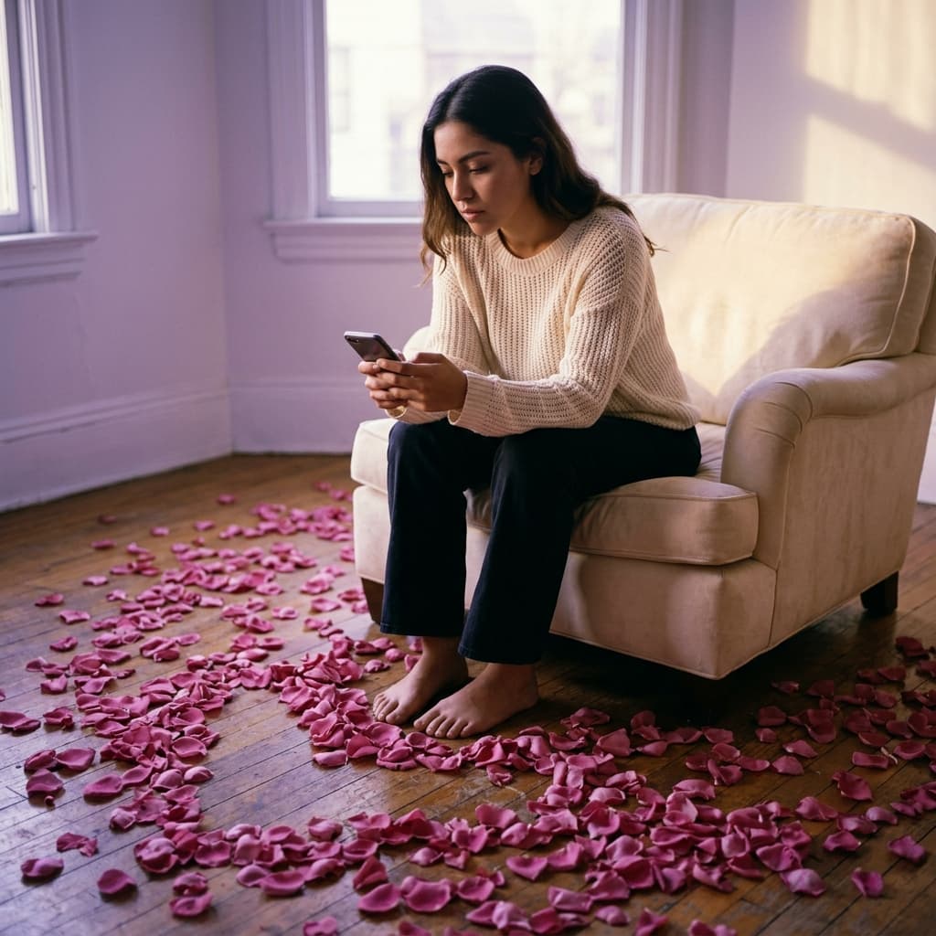 Ilustración de manipulación emocional en love bombing narcisista