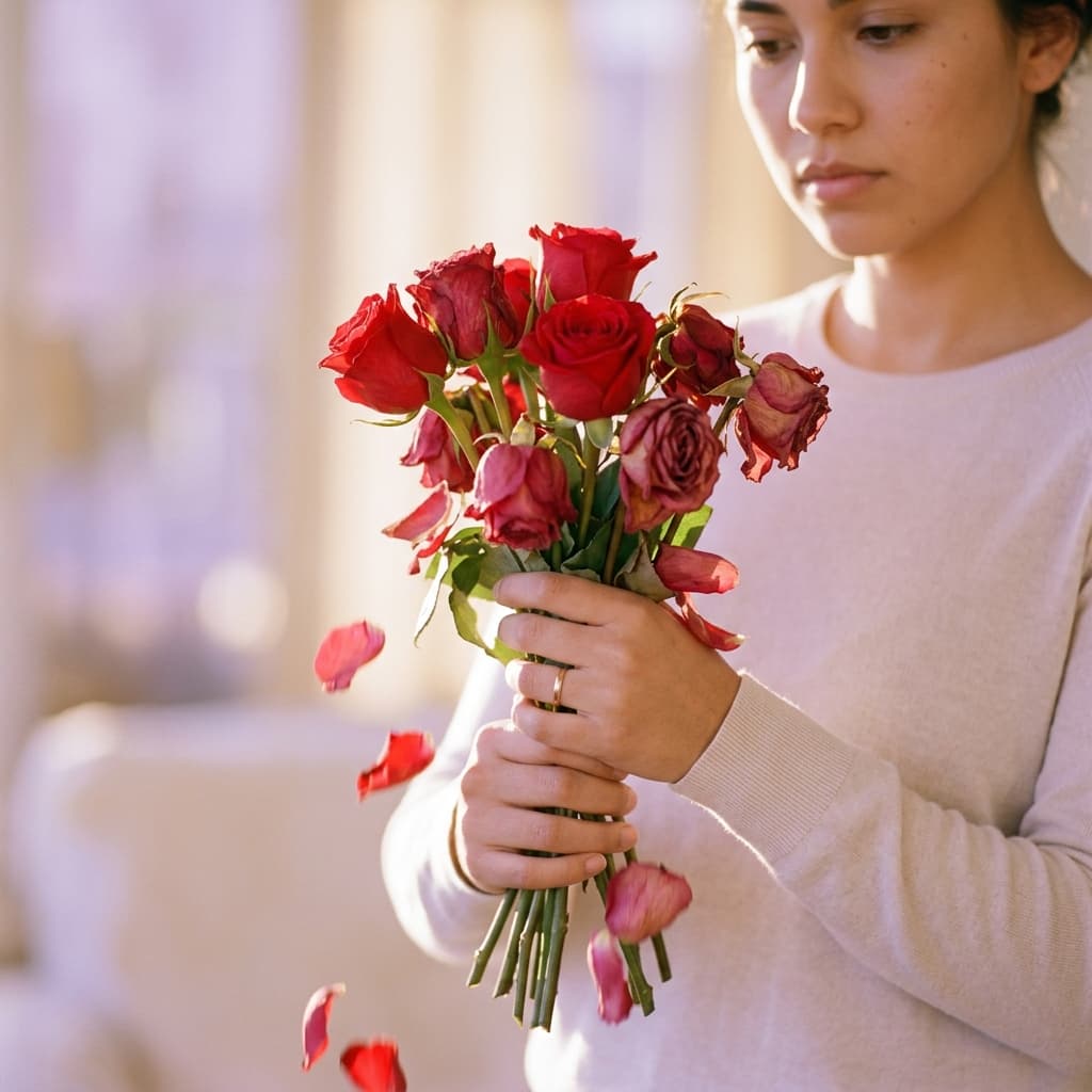 Ilustración de mujer detectando señales de love bombing en una relación