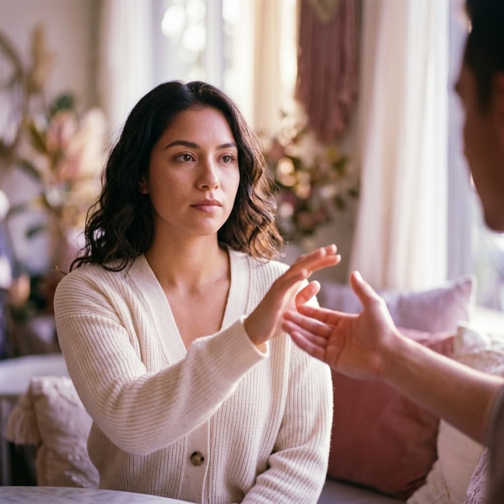 Mujer confundida identificando señales tóxicas disfrazadas de romanticismo