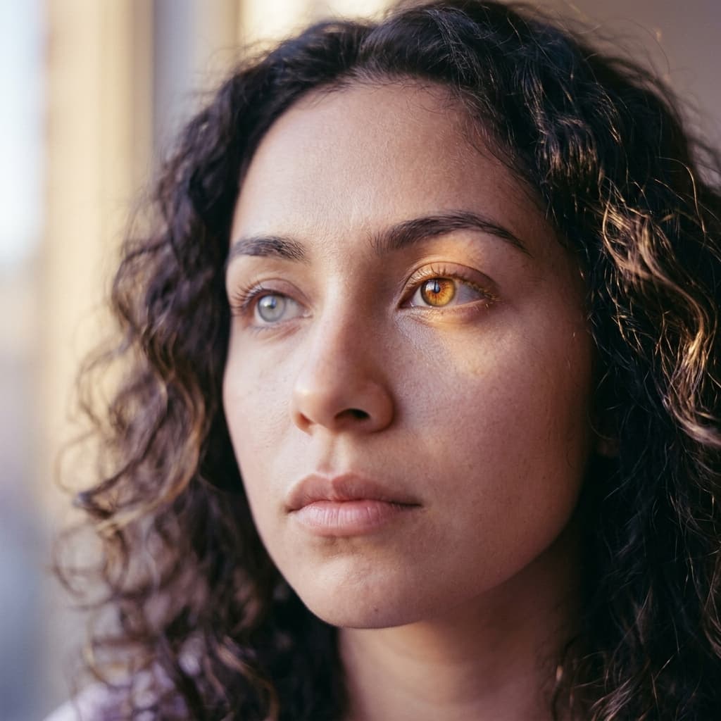 Mujer preocupada revisando finanzas, señal de abuso financiero en relaciones narcisistas