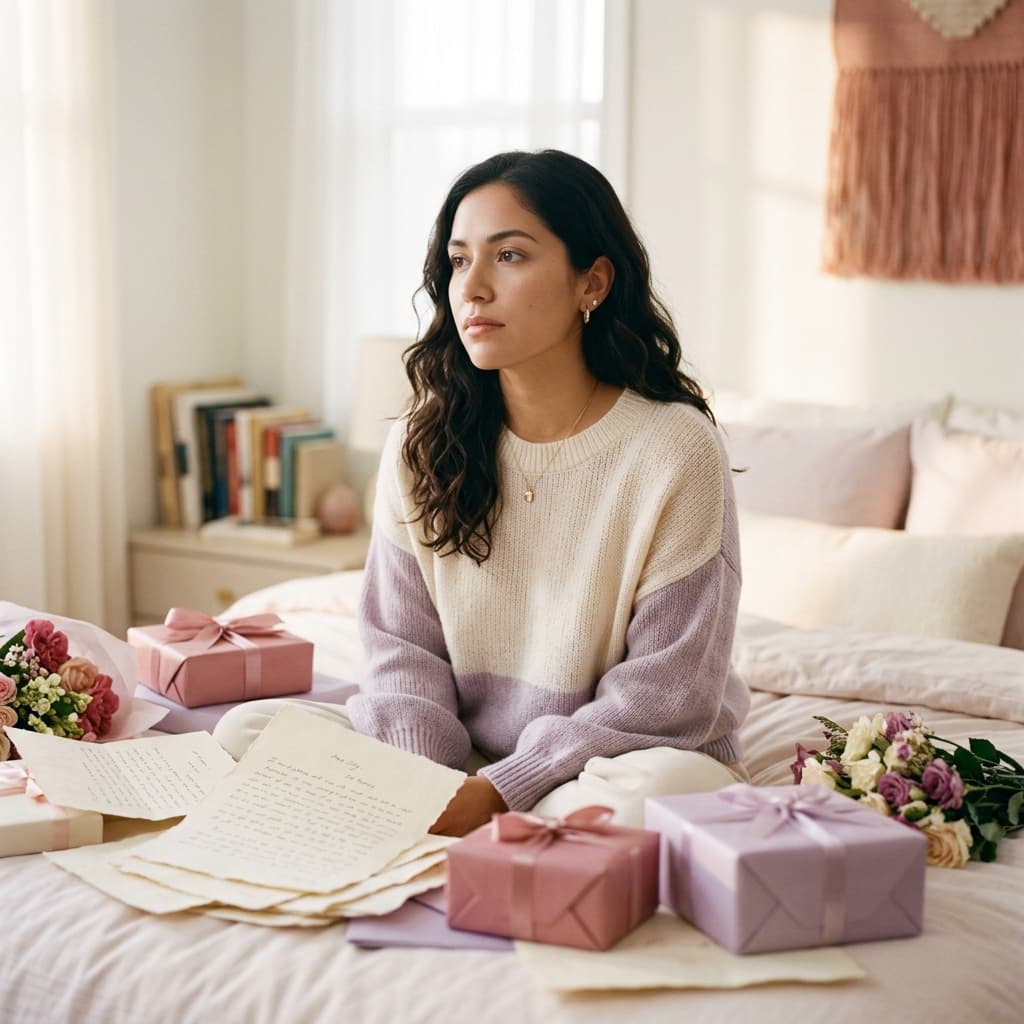 Mujer reflexionando sobre señales de love bombing en relaciones narcisistas
